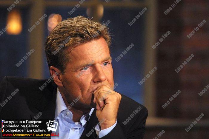 Dieter Bohlen und Thomas Anders (Modern Talking) in der ARD Sendung Beckmann am 18.03.2002