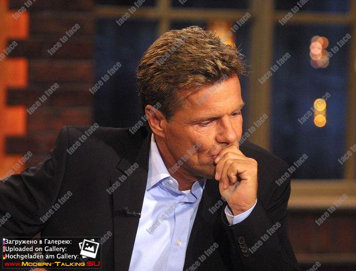 Dieter Bohlen und Thomas Anders (Modern Talking) in der ARD Sendung Beckmann am 18.03.2002