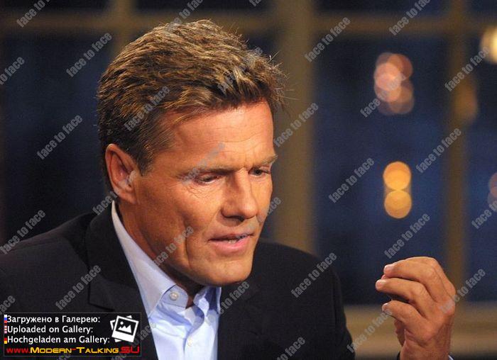 Dieter Bohlen und Thomas Anders (Modern Talking) in der ARD Sendung Beckmann am 18.03.2002
