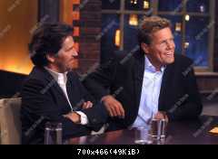 Dieter Bohlen und Thomas Anders (Modern Talking) in der ARD Sendung Beckmann am 18.03.2002