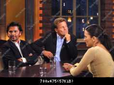 Dieter Bohlen und Thomas Anders (Modern Talking) in der ARD Sendung Beckmann am 18.03.2002