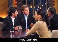 Dieter Bohlen und Thomas Anders (Modern Talking) in der ARD Sendung Beckmann am 18.03.2002