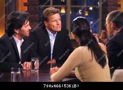 Dieter Bohlen und Thomas Anders (Modern Talking) in der ARD Sendung Beckmann am 18.03.2002