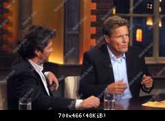 Dieter Bohlen und Thomas Anders (Modern Talking) in der ARD Sendung Beckmann am 18.03.2002