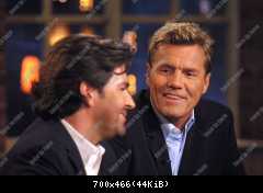 Dieter Bohlen und Thomas Anders (Modern Talking) in der ARD Sendung Beckmann am 18.03.2002