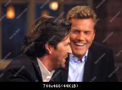 Dieter Bohlen und Thomas Anders (Modern Talking) in der ARD Sendung Beckmann am 18.03.2002
