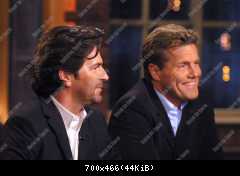 Dieter Bohlen und Thomas Anders (Modern Talking) in der ARD Sendung Beckmann am 18.03.2002