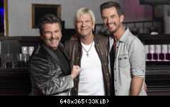 Thomas Anders, Florian Silbereisen und Matthias Reim stehen nebeneinander und posieren