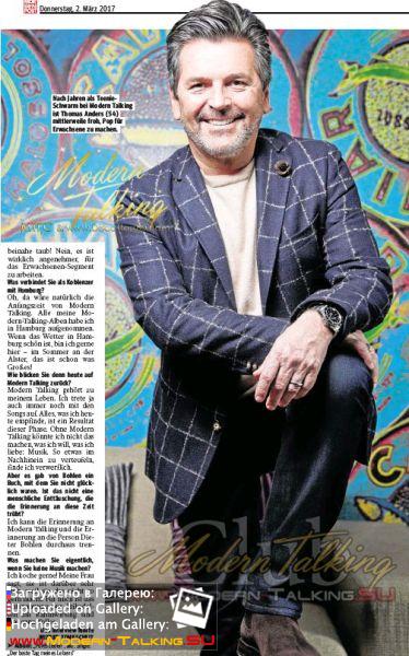 Томас Андерс - Пресса