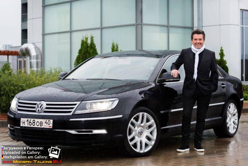 31.08.2013 Калуга. Томас и автомобиль, предоставленый Volkswagen