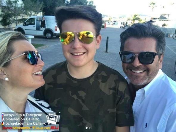 Томас Андерс с семьей Ibiza