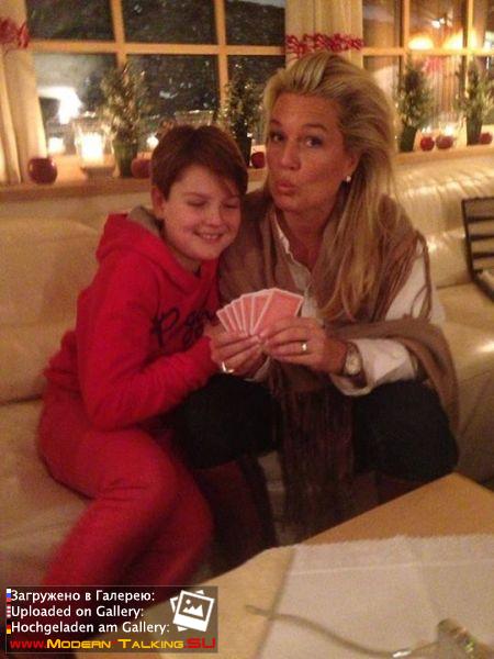 Томас Андерс с семьей