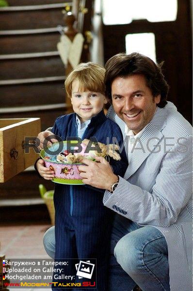 Томас Андерс с семьей