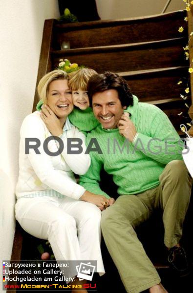 Томас Андерс с семьей