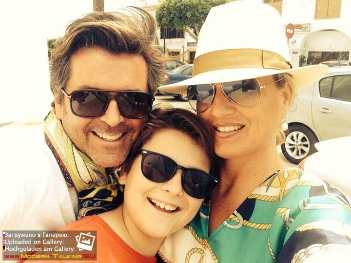 Томас Андерс с семьей