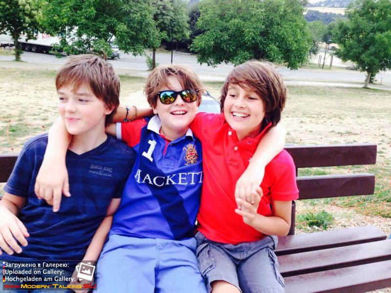 Томас Андерс с семьей