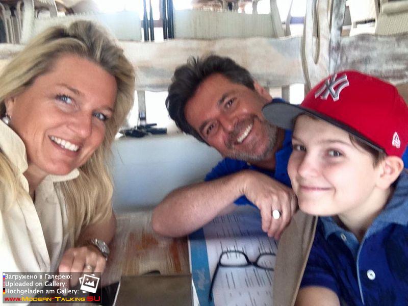 Томас Андерс с семьей