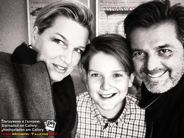 Томас Андерс с семьей