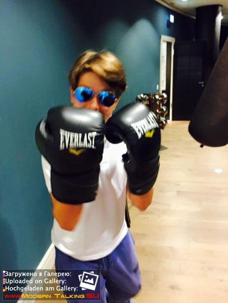 Томас Андерс с семьей