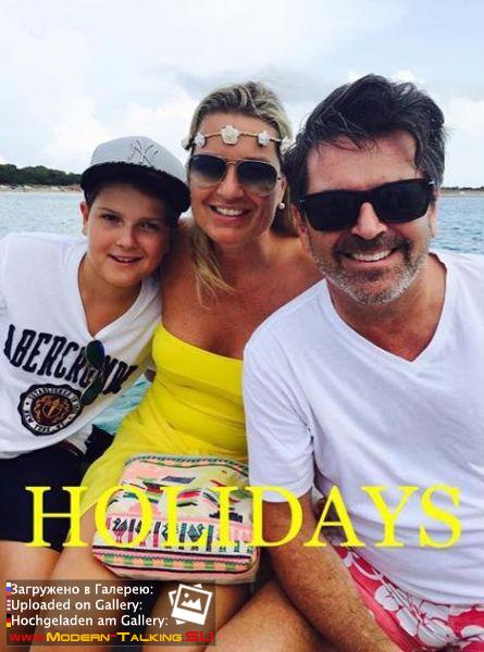 Томас Андерс с семьей