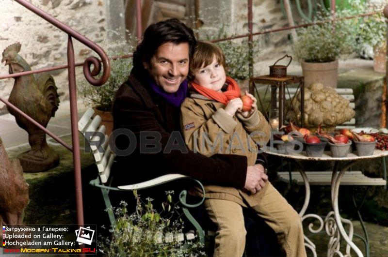 Томас Андерс с семьей