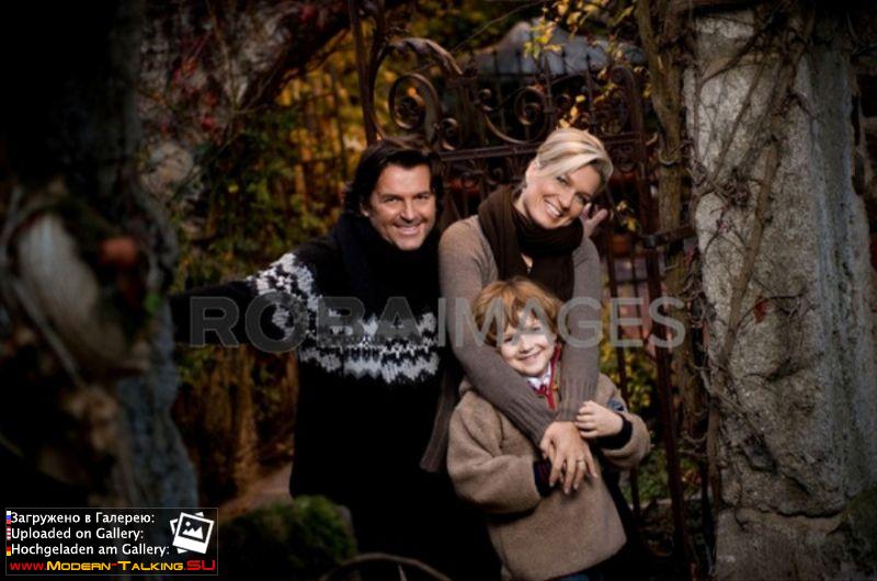 Томас Андерс с семьей