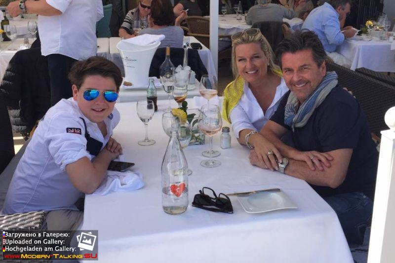 Томас Андерс с семьей