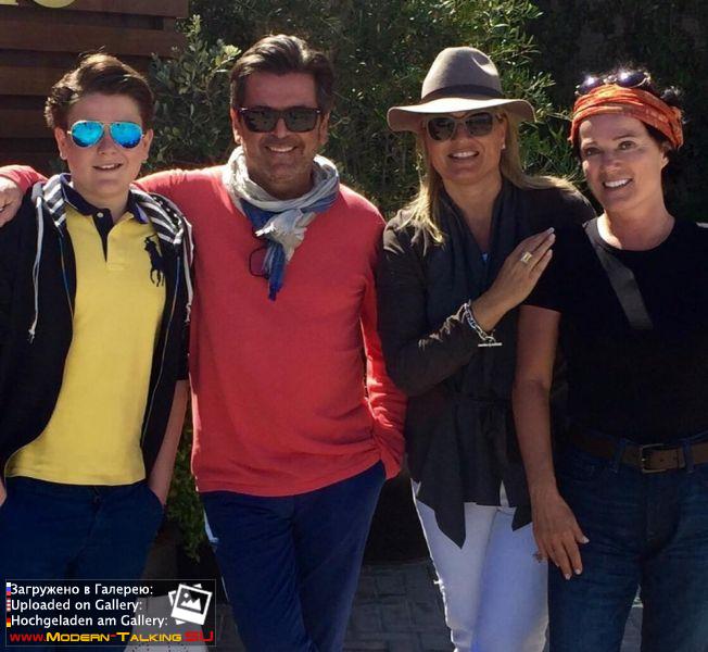 Томас Андерс с семьей