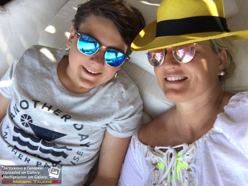 Томас Андерс с семьей