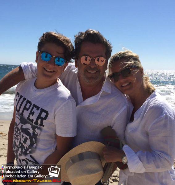 Томас Андерс с семьей