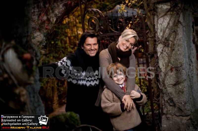 Томас Андерс с семьей