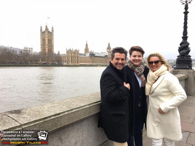 Томас Андерс с семьей