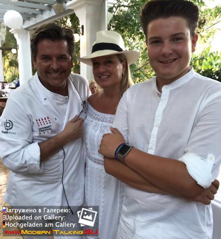 Томас Андерс с семьей