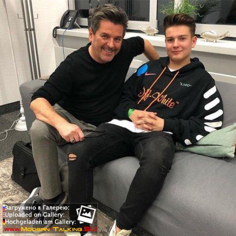 Томас Андерс с семьей