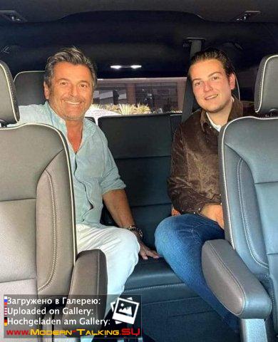 Томас Андерс с семьей